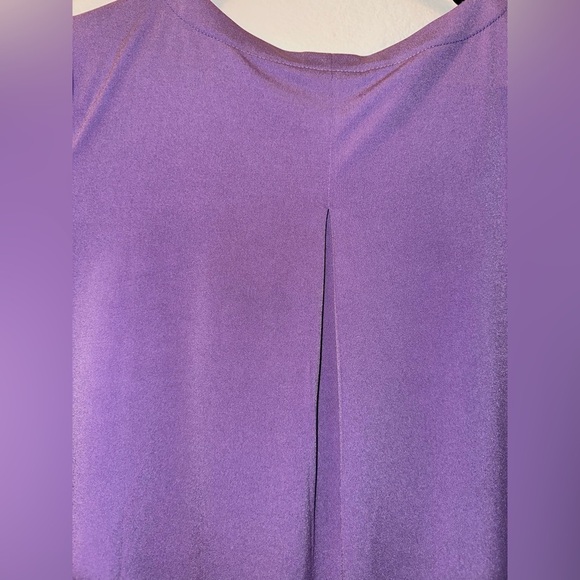 Susan Graver women’s lilac purple pastel blouse sz LP 3/4 sleeve - Picture 5 of 6